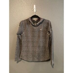 Nike Charcoal Patterned Hoodie